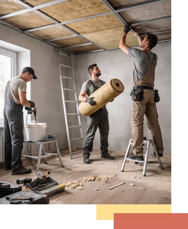 Шумоизоляция потолка в Клинцах: профессиональный монтаж и отделка