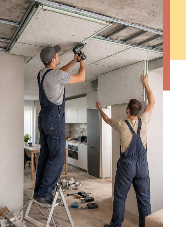 Шумоизоляция потолка панелями зипс в Клинцах от 1923 руб. под ключ | ОТДЕЛОЧНИК-Клы